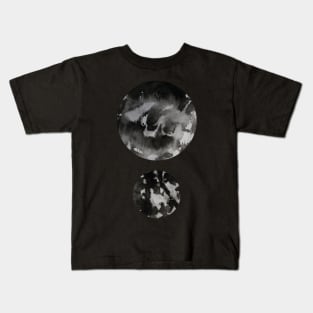 Black Minimal Dots Abstract Pattern. Kids T-Shirt